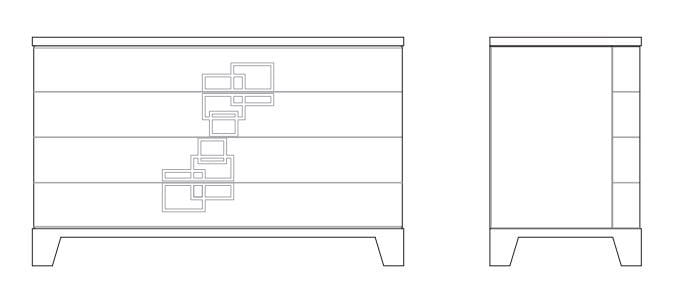 Комод из нубука Sicis Dongiovanni ARCH-00147727 - Вид №1