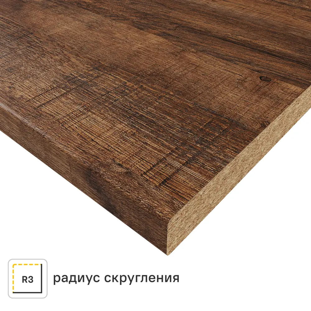 Столешница Delinia Самдал 120x3.8x80 См Дбсп/дсп Цвет Коричневый 85682579 STLM-2041783 ДСП Постформинг