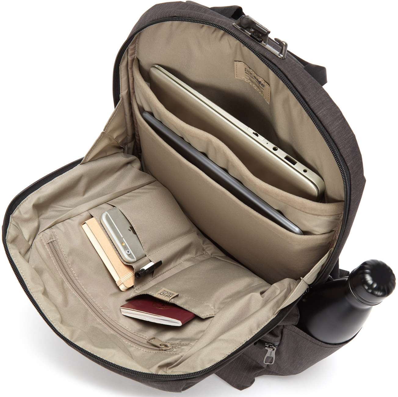 30640136 Рюкзак антивор Backpack 15 PacSafe Metrosafe  - Вид №3