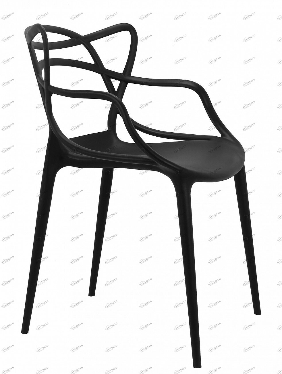 Стул кухонный со спинкой черный Masters BRADEX HOME  00-3973879 Черный 