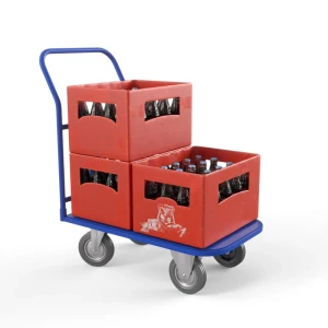 Тележка платформенная ТПТ (г/п 400 кг, 900x600 мм, колеса серая резина 160 мм)