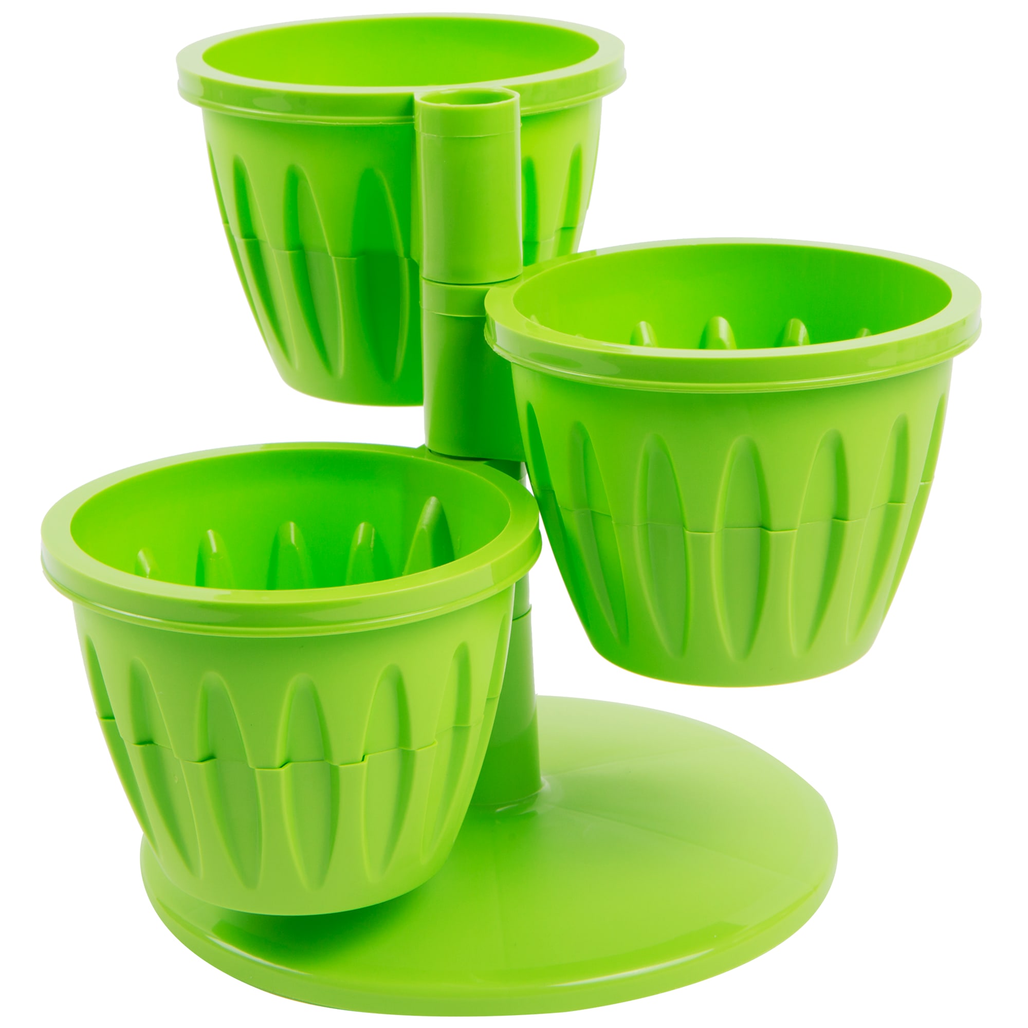 18008983 Горшок цветочный ø29 h23 см v0.7 л пластик салатовый Каскад Santreyd