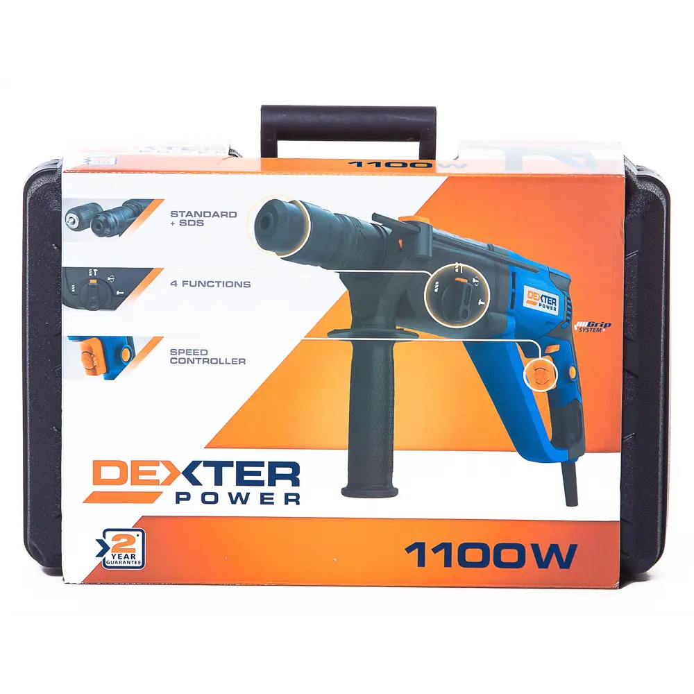 Перфоратор SDS-plus Dexter Power PDH26G1, 1100 Вт, 3.5 Дж STLM-2169885 - Вид №6