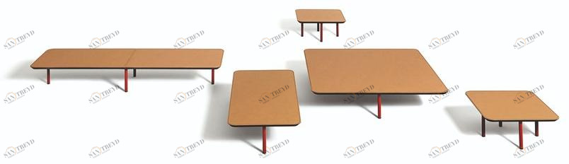 DE PADOVA Журнальный столик из древесного волокна Erei sun-id-1345424