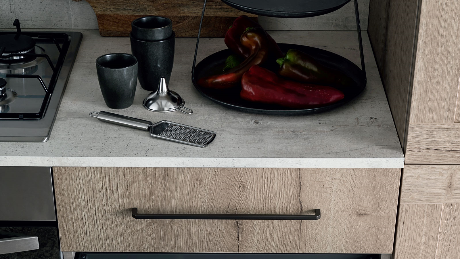 Easy 027  Кухонный гарнитур Ar-Due Colore matt  - Вид №1