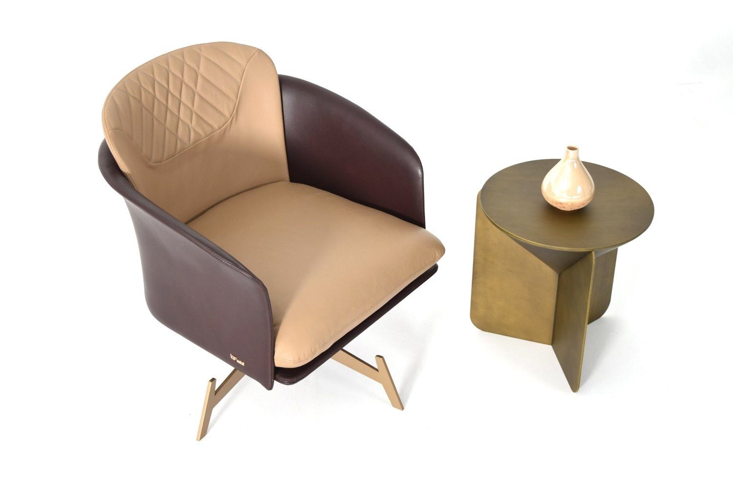 Спицевое кожаное кресло с подлокотниками ABLE Амур ARCH-00033102 - Вид №5