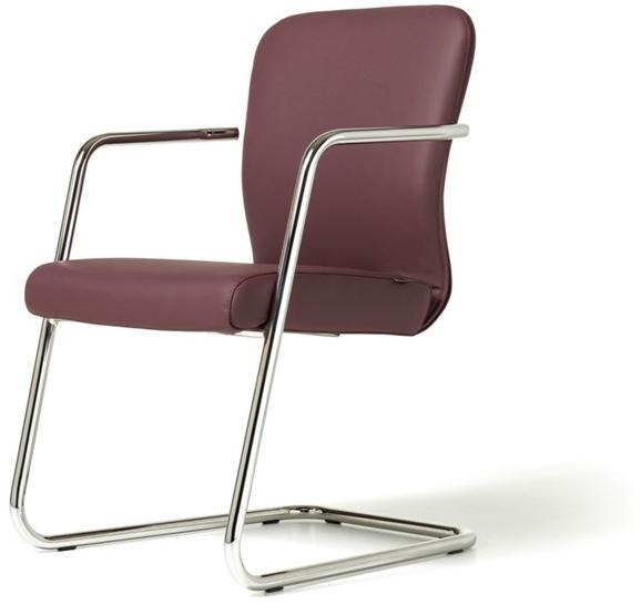 Diemme Кожаное консольное офисное кресло с подлокотниками Halfpipe sun-id-1422488 - Вид №1