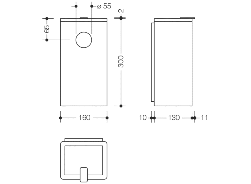 950.05.210 гигиеническая комбинация HEWI Abfallbehälter  - Вид №6