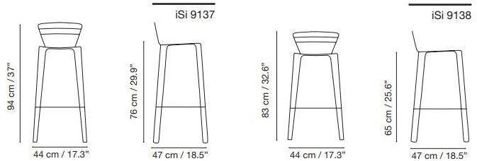 iSimar Садовый стул из стали с подставкой для ног Mallorca 9137 / 9138 - Вид №2