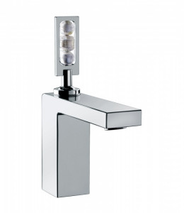 48521 Смеситель для раковины со сливом clic-clac. Bongio Myamix Crystal