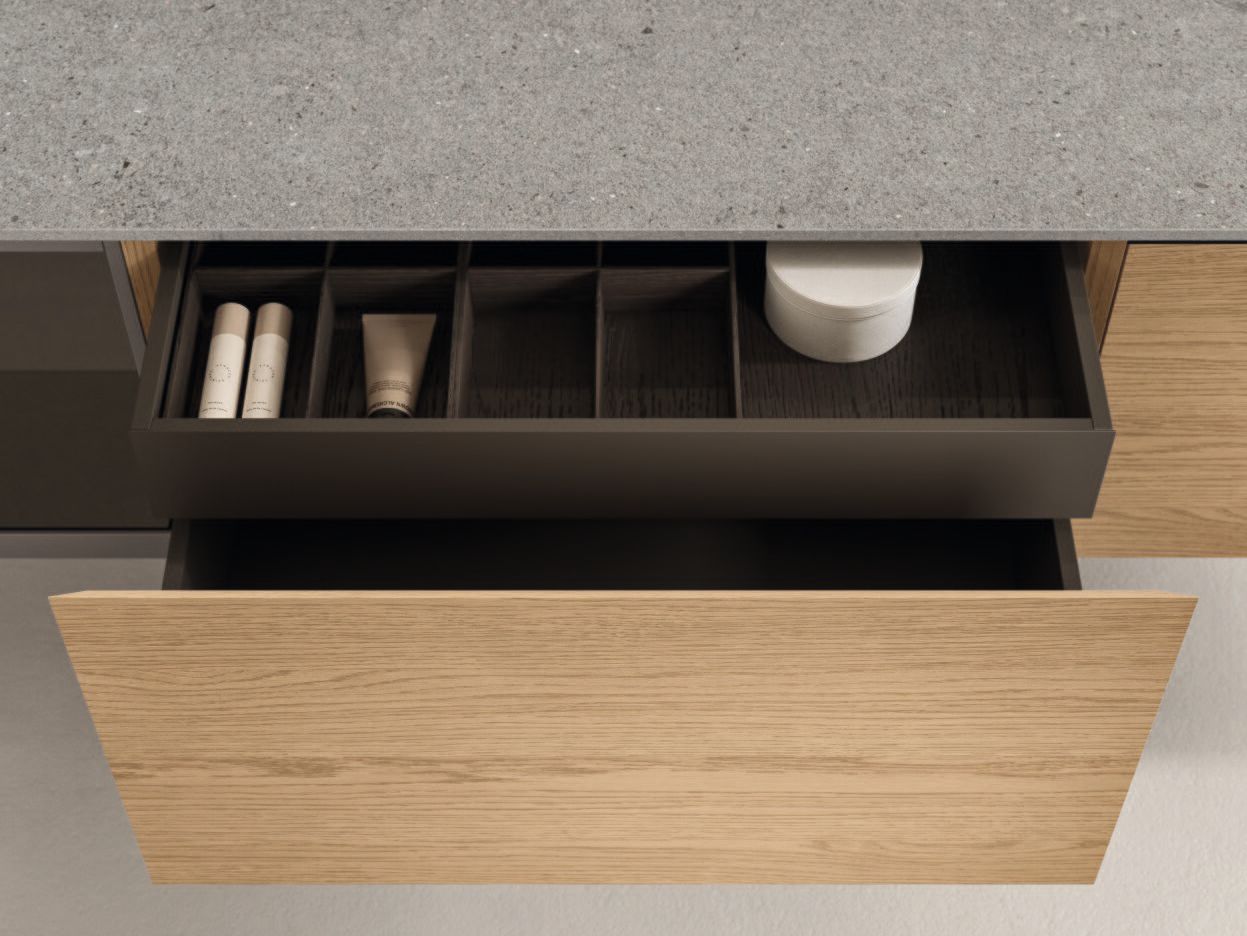 MDI и дуб подвесной умывальник с держателем для полотенец Noorth Fjord ARCH-00068212 - Вид №1