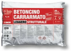 Bacchi Легкий бетон в предварительно дозированных мешках Malte, massetti e betoncini