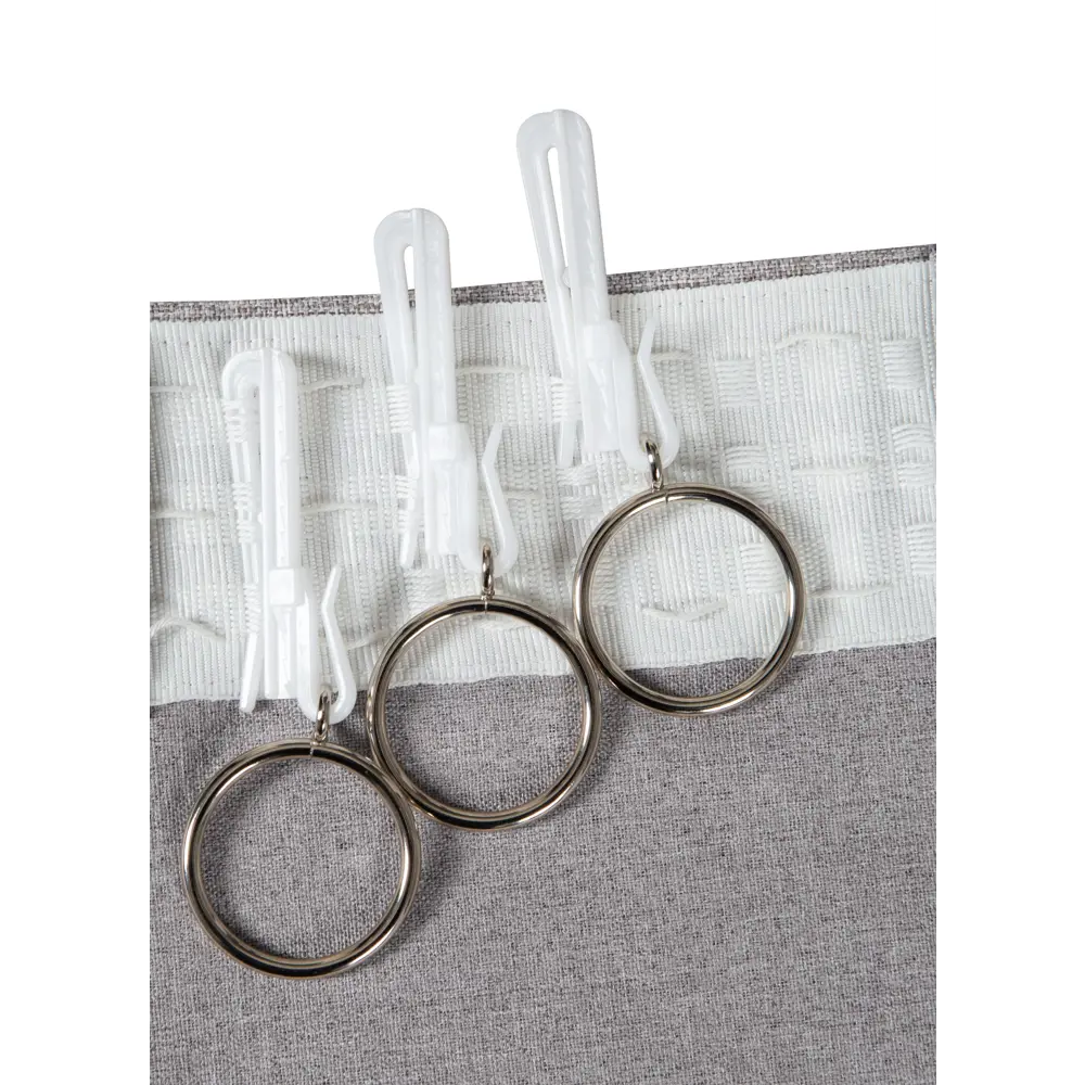 Штора на ленте Мари 200x270 см цвет серый СТОЛИЦА ТЕКСТИЛЯ STLM-2069088 - Вид №4