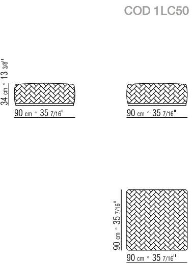 Flexform Пуф из кожи sun-id-1377694 - Вид №1