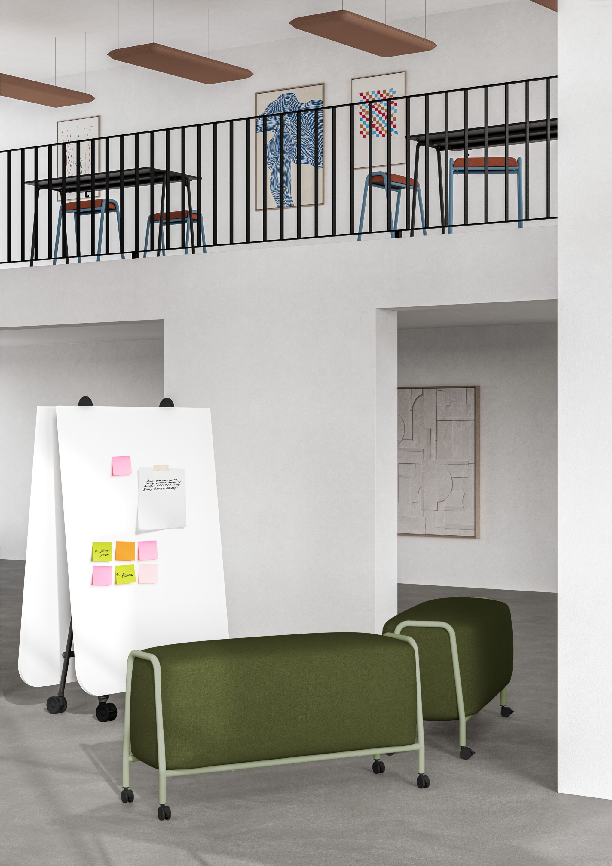 Высокий деревянный стол для совещаний с колесами IBEBI Boss ARCH-00023742 - Вид №7