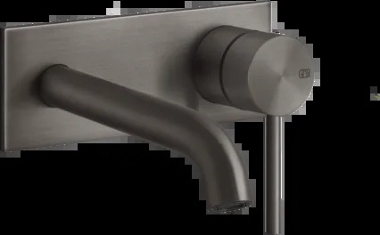 Смеситель для умывальника 54088 707 Gessi Gessi316 ЧЕРНЫЙ МЕТАЛЛ BR. PVD