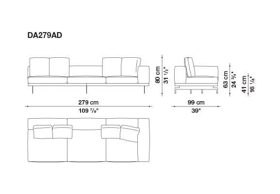 3-местный тканевый диван B&B Italia док ARCH-00033457 - Вид №132