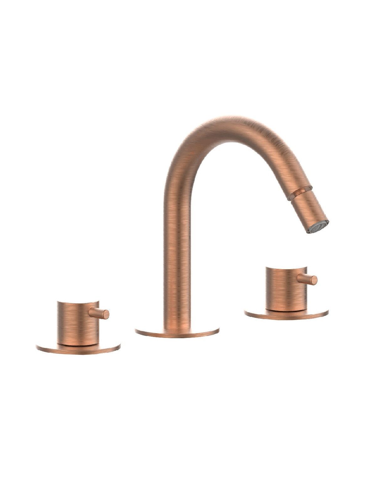 Смеситель для биде с 3 отверстиями для пола с отдельными розетками Rubinetterie Frattini Pepe XL ARCH-00131328 - Вид №14