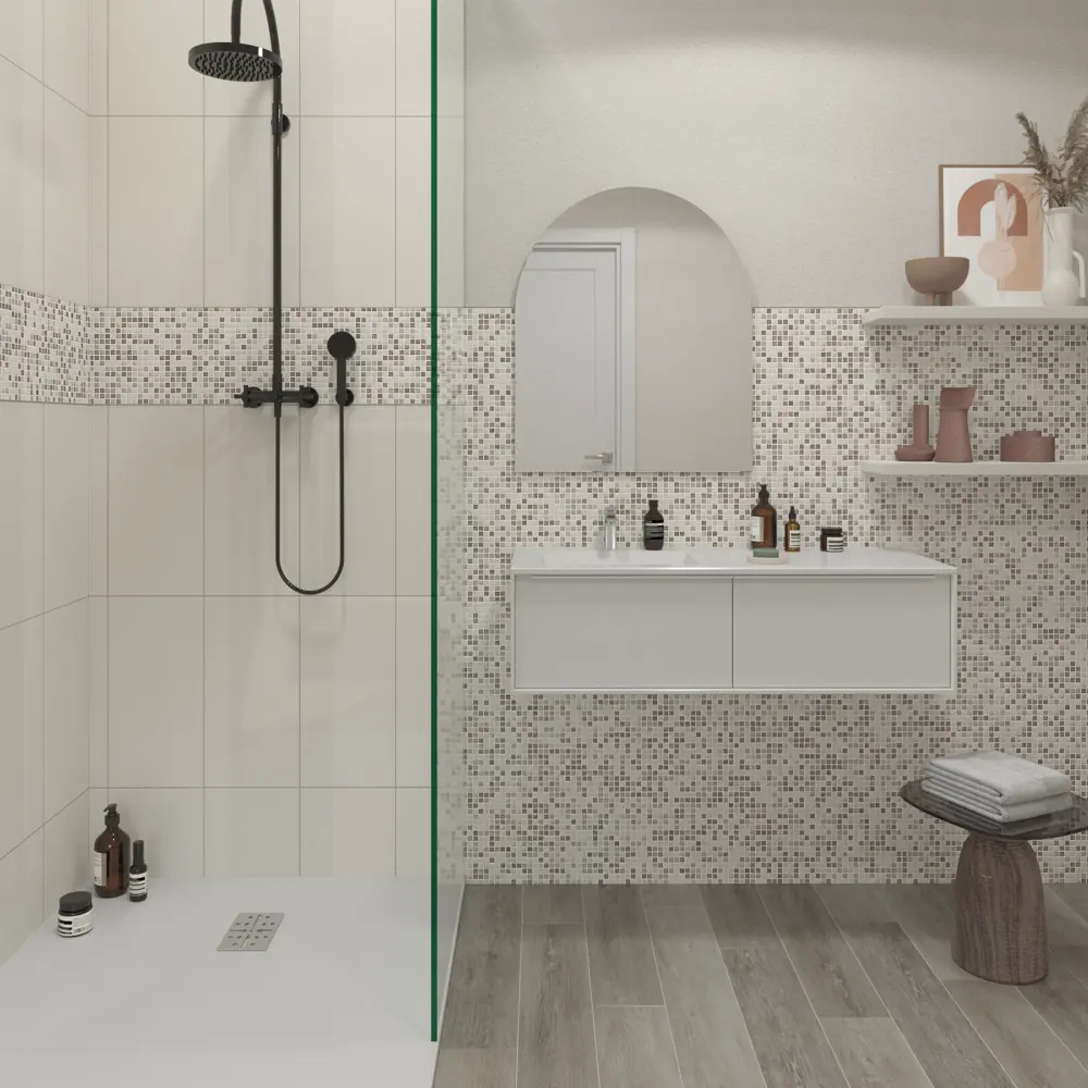 Мозаика Kreaforta из стекла и мрамора для ванной и кухни 30×30 см 89412211 STLM-1567994 - Вид №5