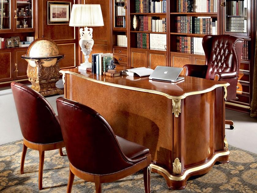 Modenese Gastone Прямоугольный деревянный стол с ящиками Bella vita sun-id-1489668 - Вид №2