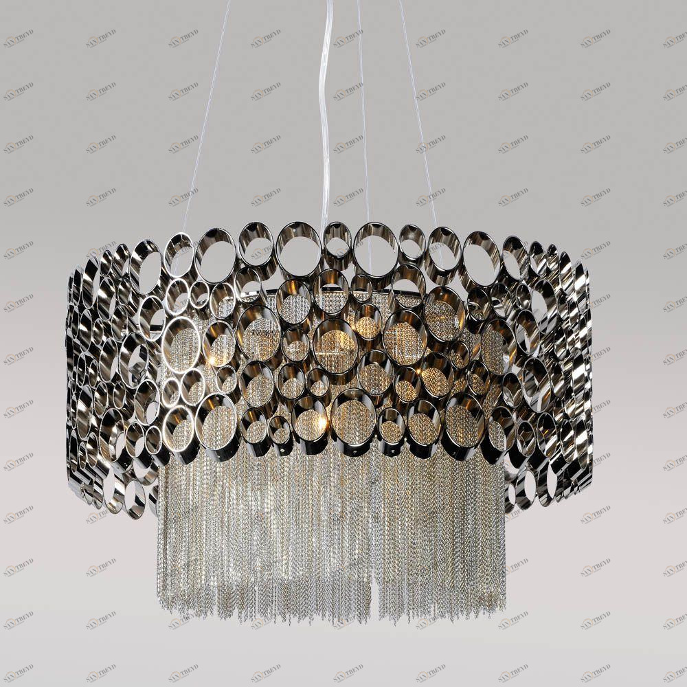 Подвесной светильник Crystal Lux Fashion SP4 D50 CRYSTAL LUX ДИЗАЙНЕРСКИЕ, FASHION 072478 Белый;серебро 