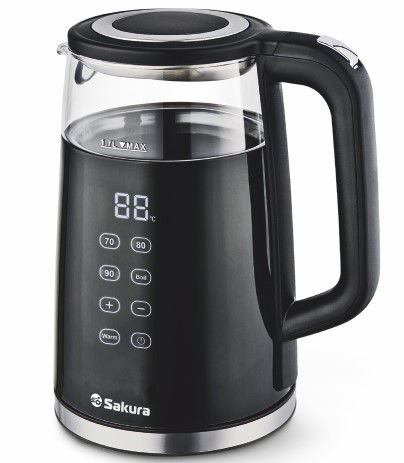 9248651 Электрочайник Sakura SA-2738DBK черный STDN-0046689