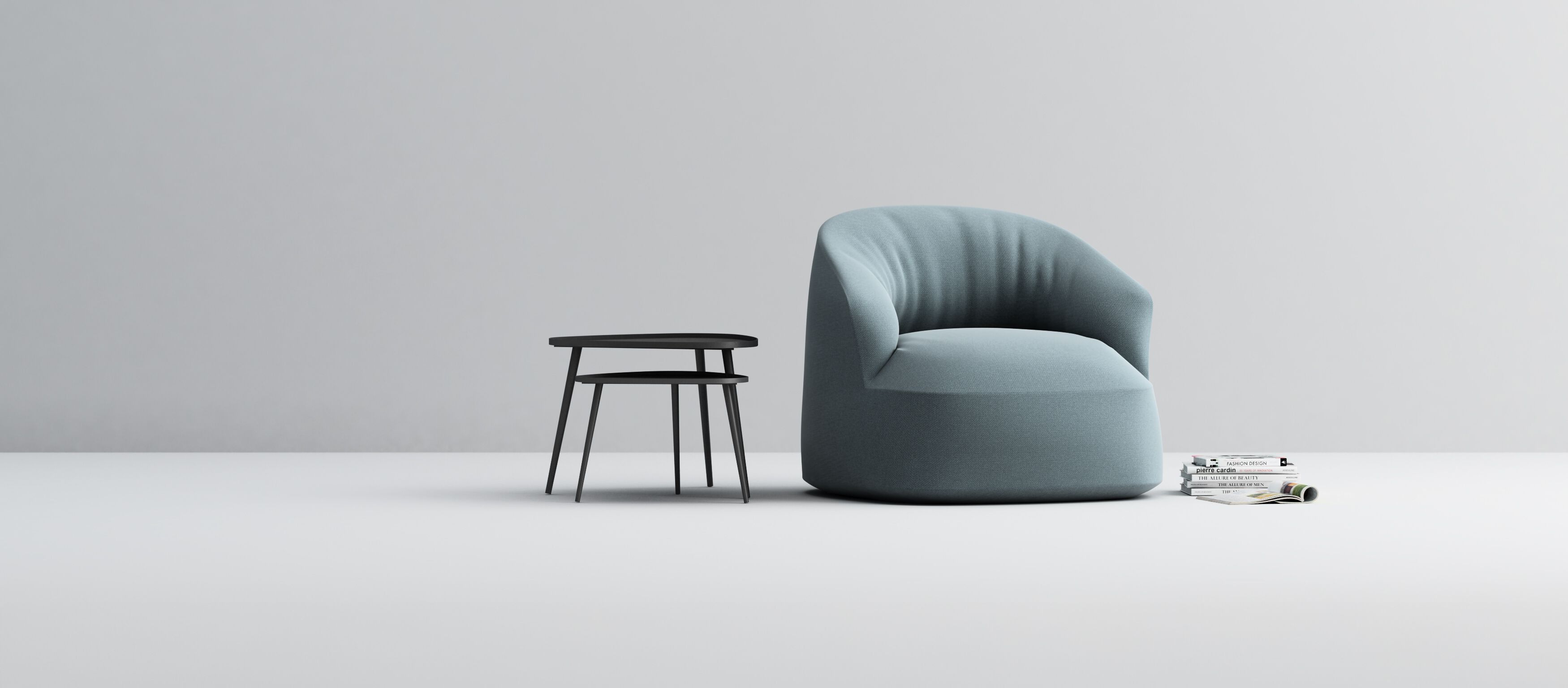 Вращающееся кресло из ткани или кожи Casamania & Horm Edith ARCH-00127927 - Вид №4