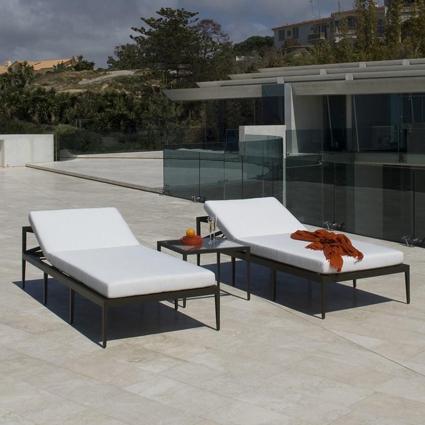 JANUS et Cie Квадратный сервировочный стол из алюминия и стекла Azimuth sun-id-1455866 - Вид №5