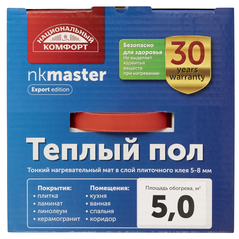 Нагревательный мат для теплого пола Теплолюкс Национальный Комфорт 5 м², 750 Вт 82540759 STLM-2039128  - Вид №3
