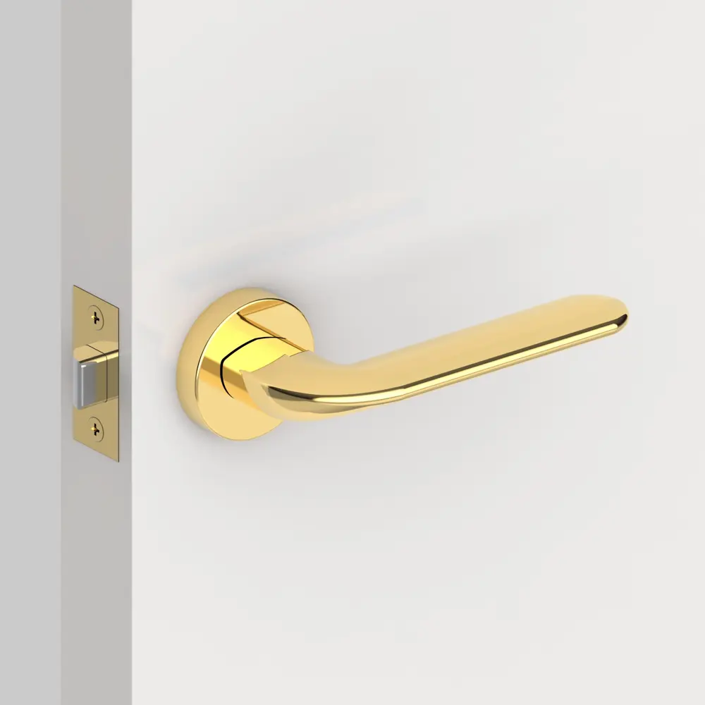 Ручка дверная на розетке EXCALIBUR URB4/HD GOLD-24, цвет золото ARMADILLO STLM-2167227 - Вид №8