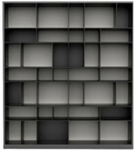 HC28 Cosmo Открытый лакированный деревянный стеллаж Rhythm 55c022