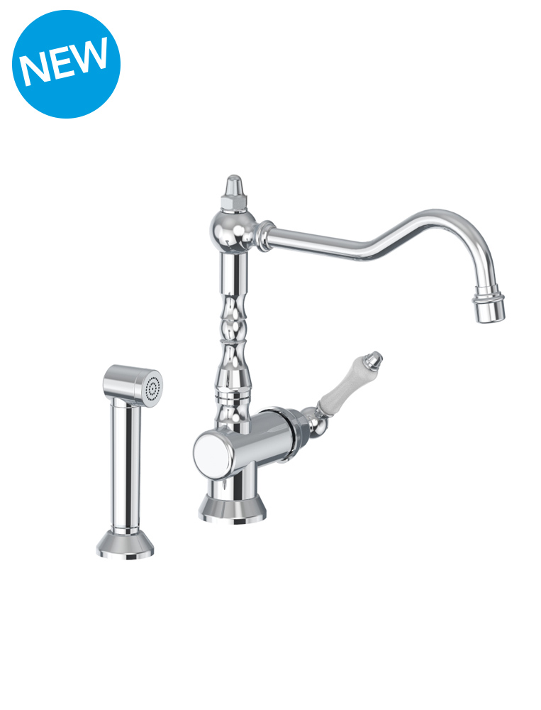 0850/2/L Bellosta Rubinetterie СМЕСИТЕЛЬ ДЛЯ МОЙКИ С БОКОВЫМ ДУШЕМ CUCINA