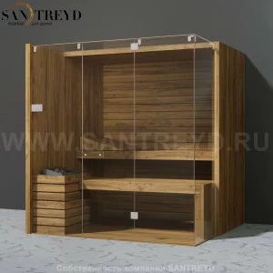 Effegibi SKY CORNER 80 SA55410019 Сауна. Мощность: 8 кВт макс. Размеры: длина 200 см, ширина 180 см. Отделка: осина термообработанная.