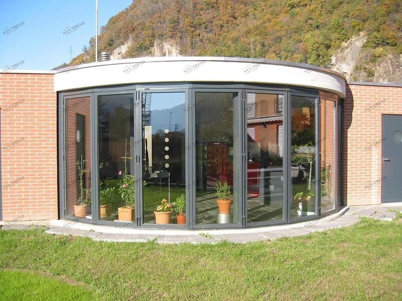 FRUBAU Складное стеклянное окно из алюминия с терморазрывом Vetrate sun-id-1493758