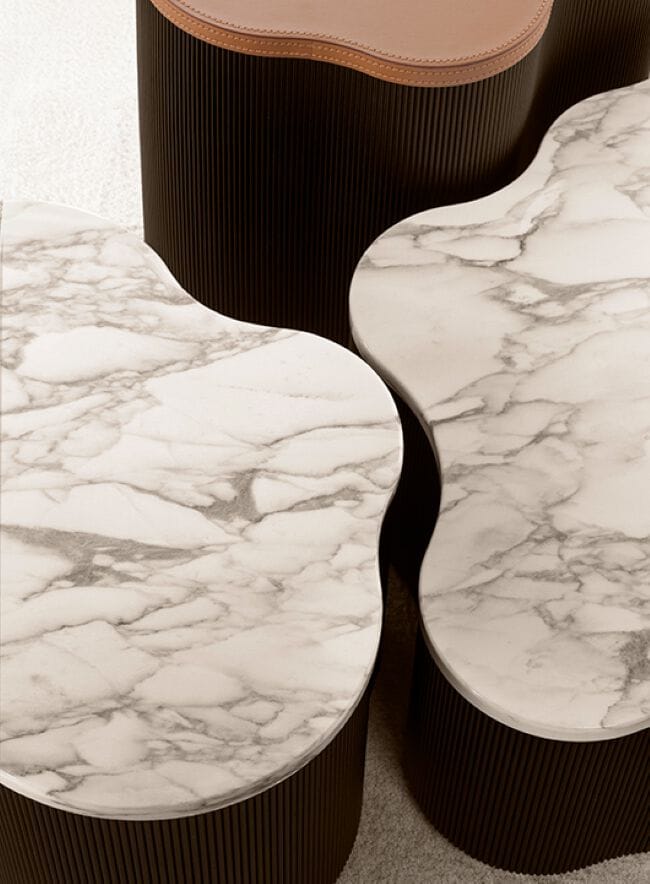 Низкий журнальный столик с кожаным или мраморным верхом Vibieffe Quite luxury ARCH-00147905 - Вид №13