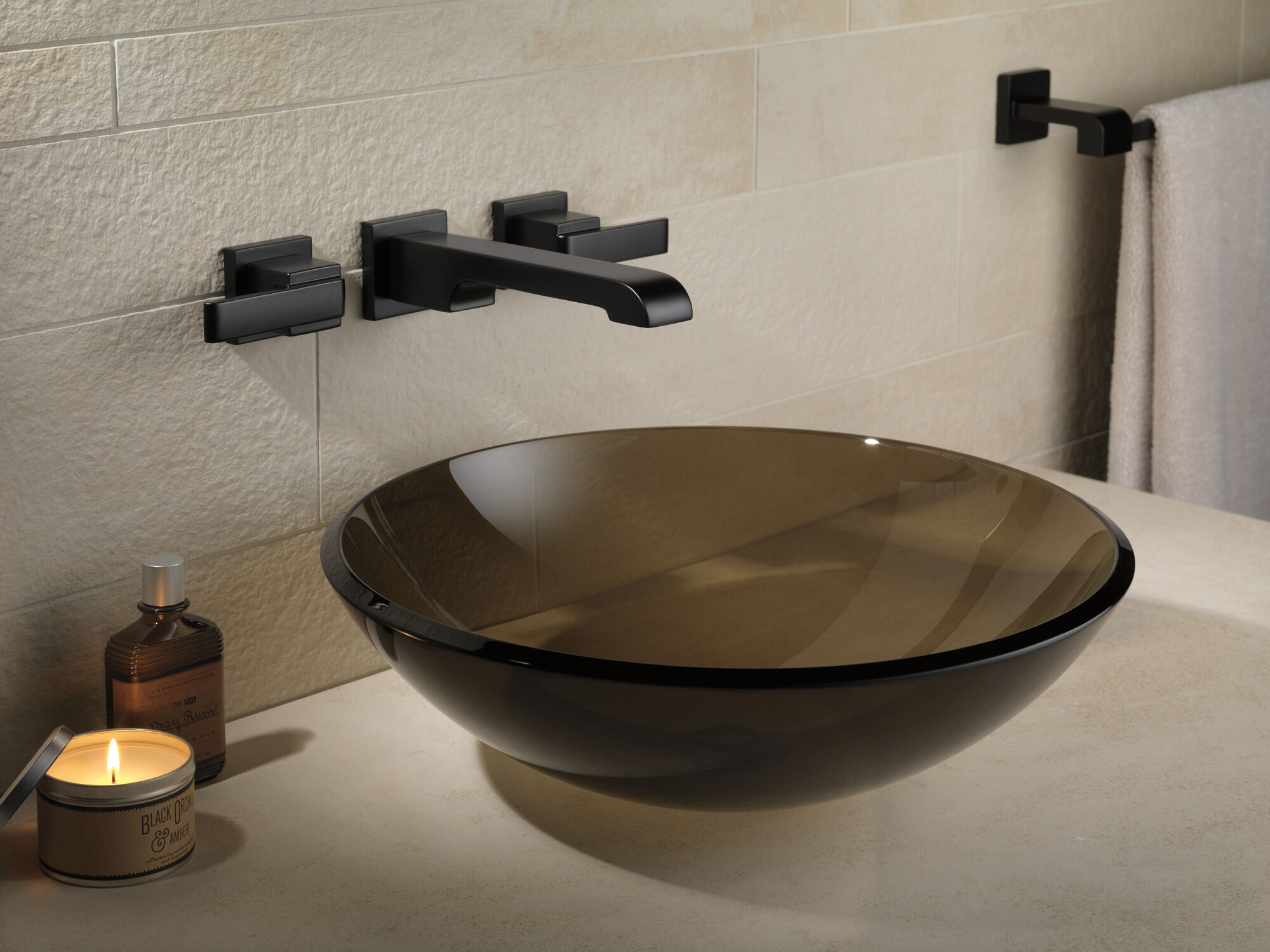 77524-BL Вешалка для полотенец 24 дюйма Delta Faucet Ara Матовый черный - Вид №2