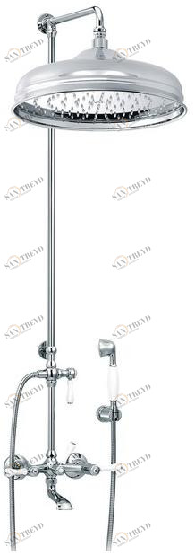 rvb Настенная душевая стойка из латуни с ручным душем 1935 limoges 1935.--.76