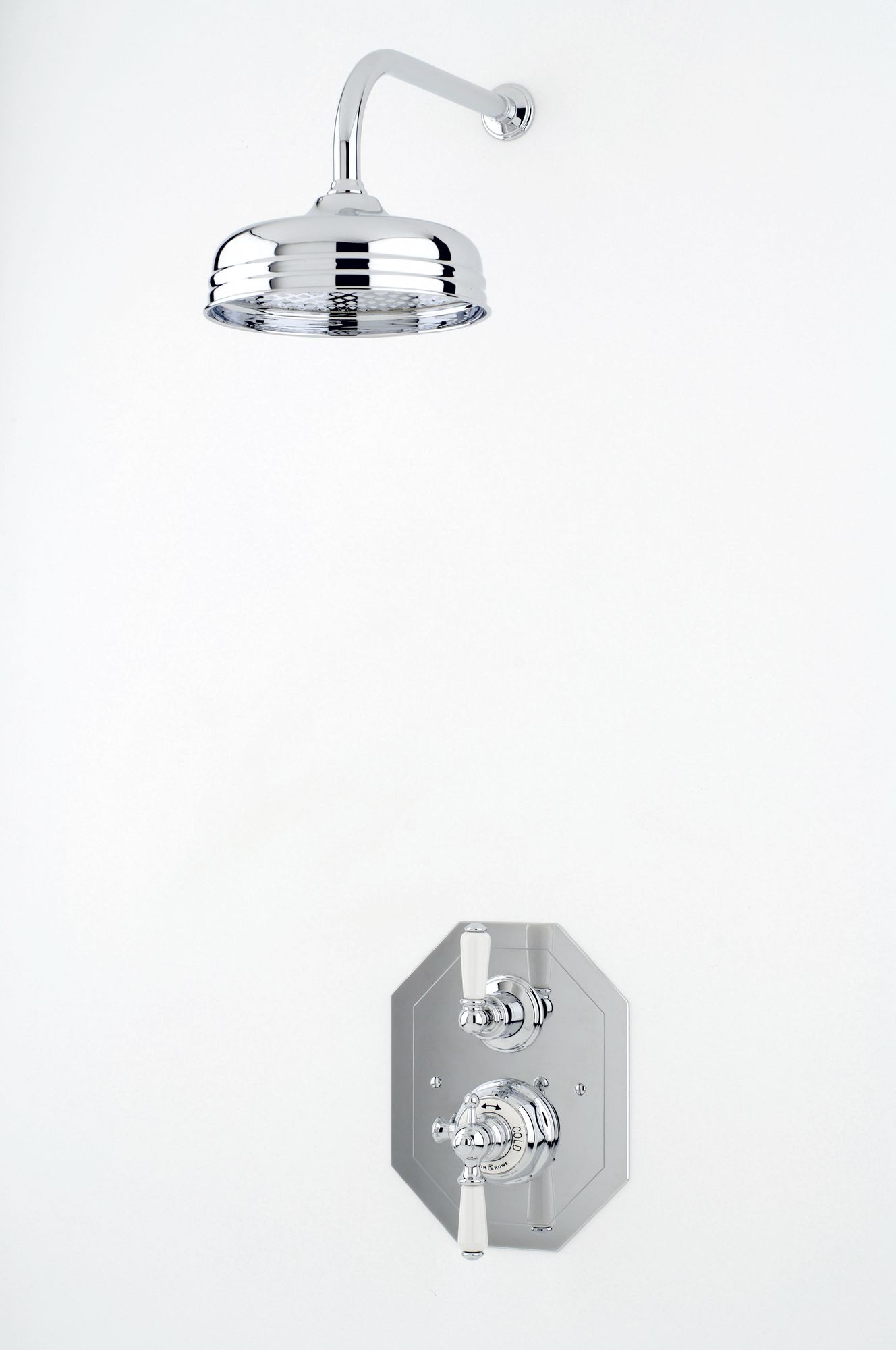 Traditional bathrooms Смеситель для душа с термостатом, фарфоровый рычаг РЫЧАГ Pr5555/bn  - Вид №5