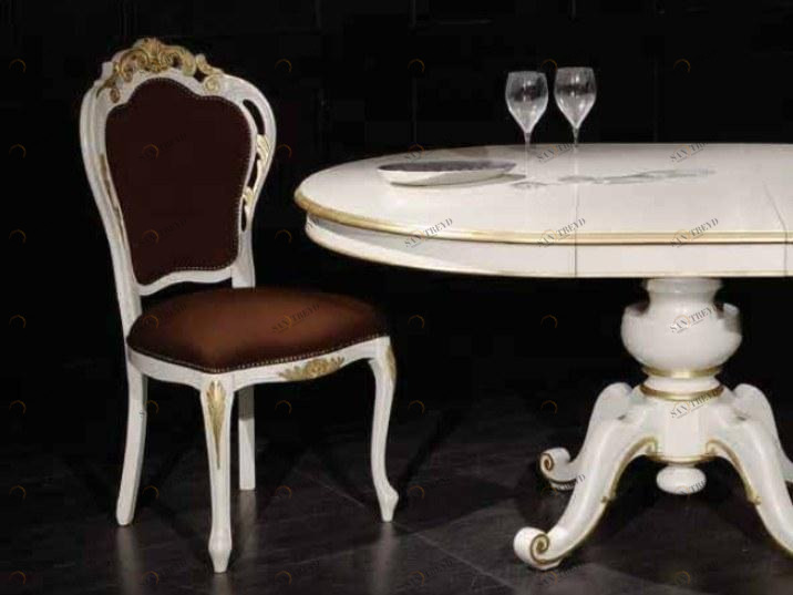 SCAPPINI & C Стул-медальон из дерева с тканевой набивкой 35th anniversary Se 209