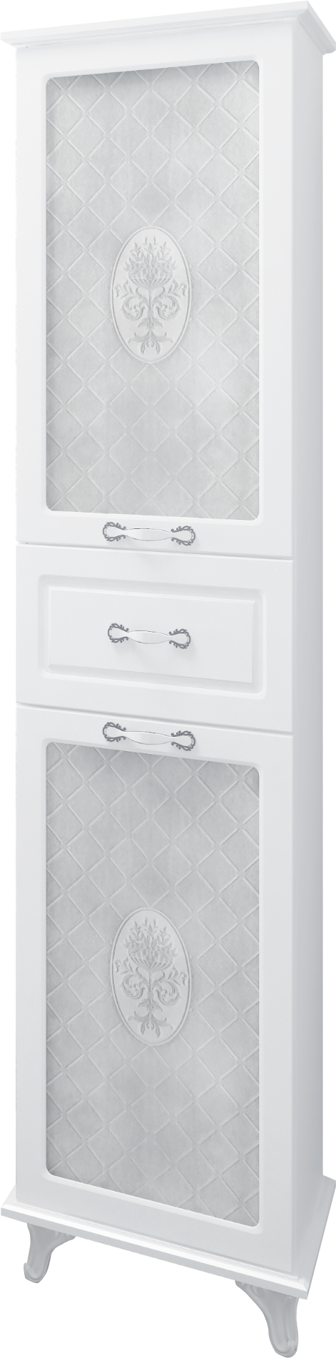 91067965 Шкаф для ванны напольный Modern 4040х180см цвет белый STLM-0466550 EVAGOLD