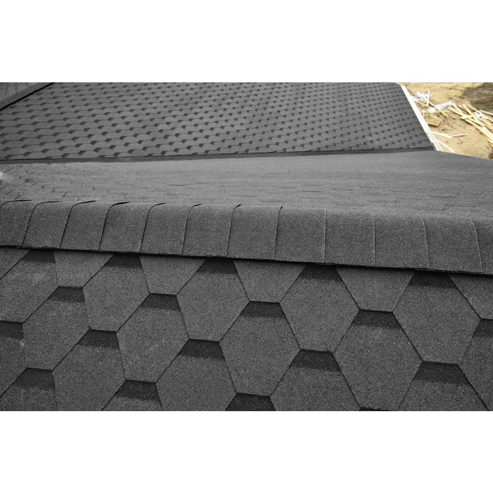 Гибкая черепица Docke Pie Евразия шестигранник серый 3 м² DÖCKE STLM-2008759 - Вид №5