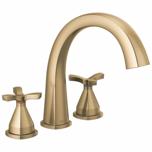 T27776-CZ Отделка римской ванны с тремя отверстиями Delta Faucet Stryke Шампанское бронза