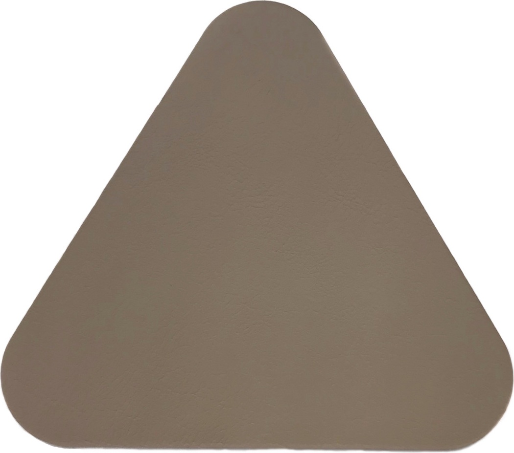 10646798 ADJ Треугольная подставка под бокалы двусторонняя 12х12см, капучино/шоколад Кожа искусственная 
