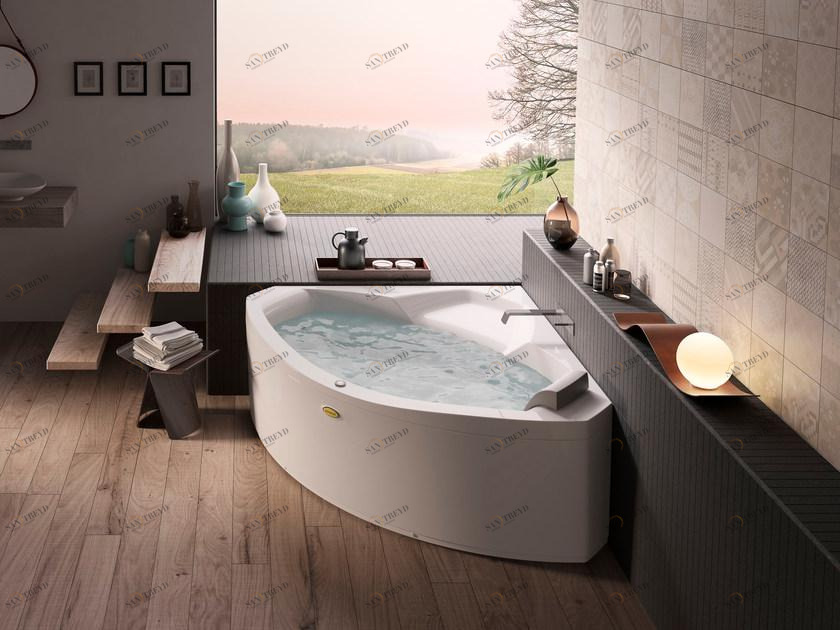 Jacuzzi® Угловая гидромассажная ванна Essentials sun-id-1453886