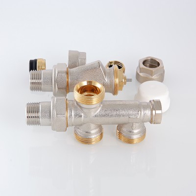 VT.225K.N.E04050 Регулирующий узел для подключения радиатора (комплект) Valtec 1/2" х 50% х 3/4 евроконус  - Вид №4