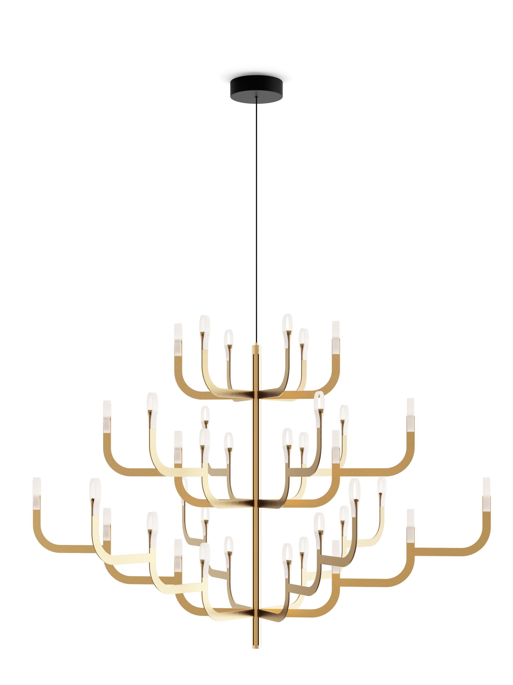 Алюминиевая светодиодная люстра LUCEPLAN J-US ARCH-00019612 - Вид №1