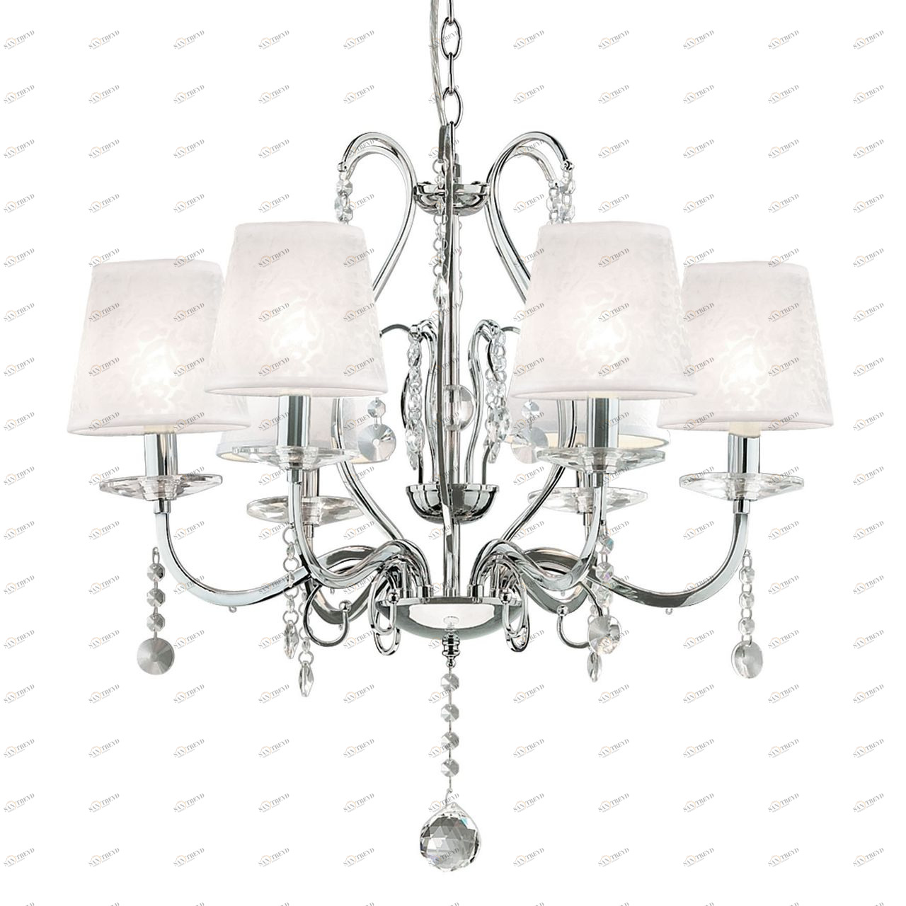 Подвесная люстра Ideal Lux Senix SP6 IDEAL LUX ДИЗАЙНЕРСКИЕ, SENIX 057429 Белый 