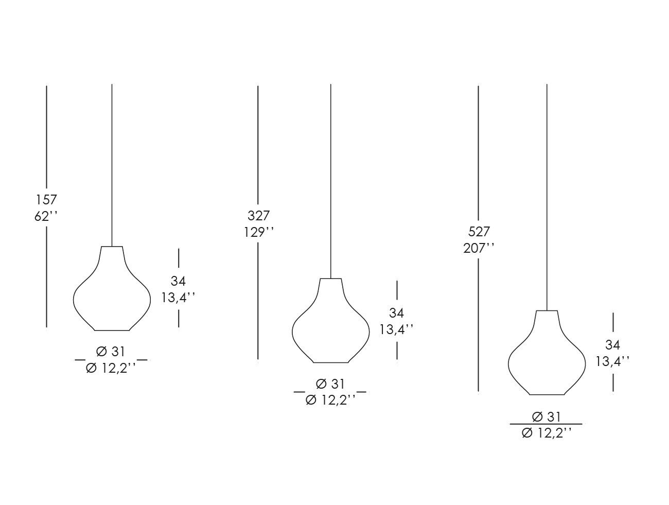 Крытый подвесной светильник Zafferano Sixties ARCH-00041182 - Вид №2