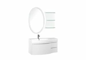 Мебель для ванной Aquanet Опера 115 L белый (3 ящика)