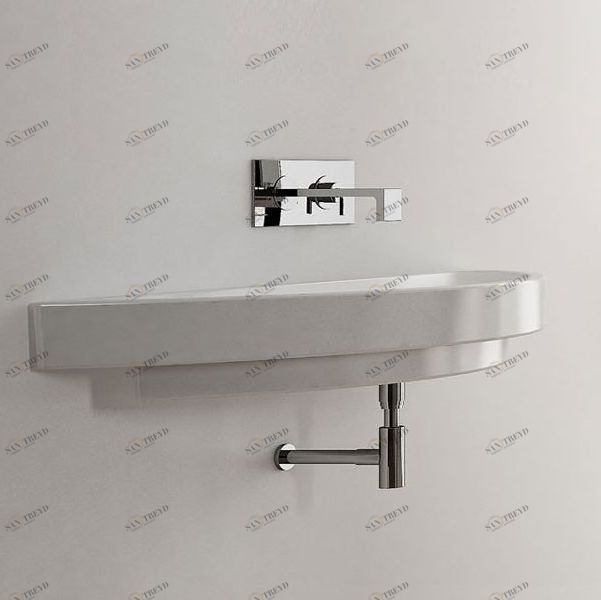 43563 Накладная раковина на столешницу  овальная Ceramica Cielo 